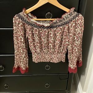 Off the shoulder blouse